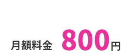 月額料金800円